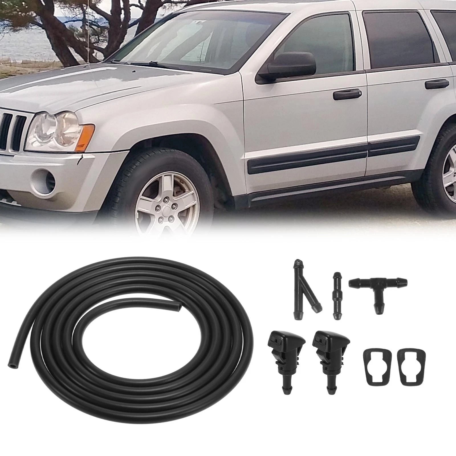 Front Windshield Washer Nozzles Kit for Jeep Grand Cherokee (2005–2010) 5116079AA
