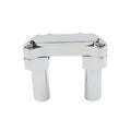 3.5" Chrome Handlebar Riser & Top Clamp for Harley Dyna, Road Glide (2006-2023)