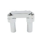 3.5" Chrome Handlebar Riser & Top Clamp for Harley Dyna, Road Glide (2006-2023)