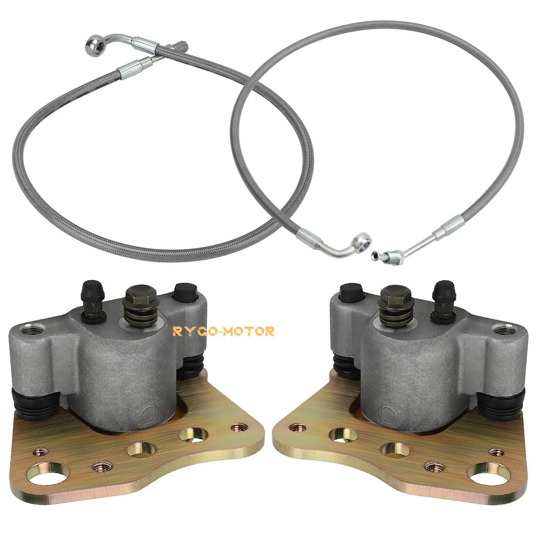 Front Brake Calipers & Hose Lines for Polaris Sportsman 400 450 500 600 700 800 (2000–2014)
