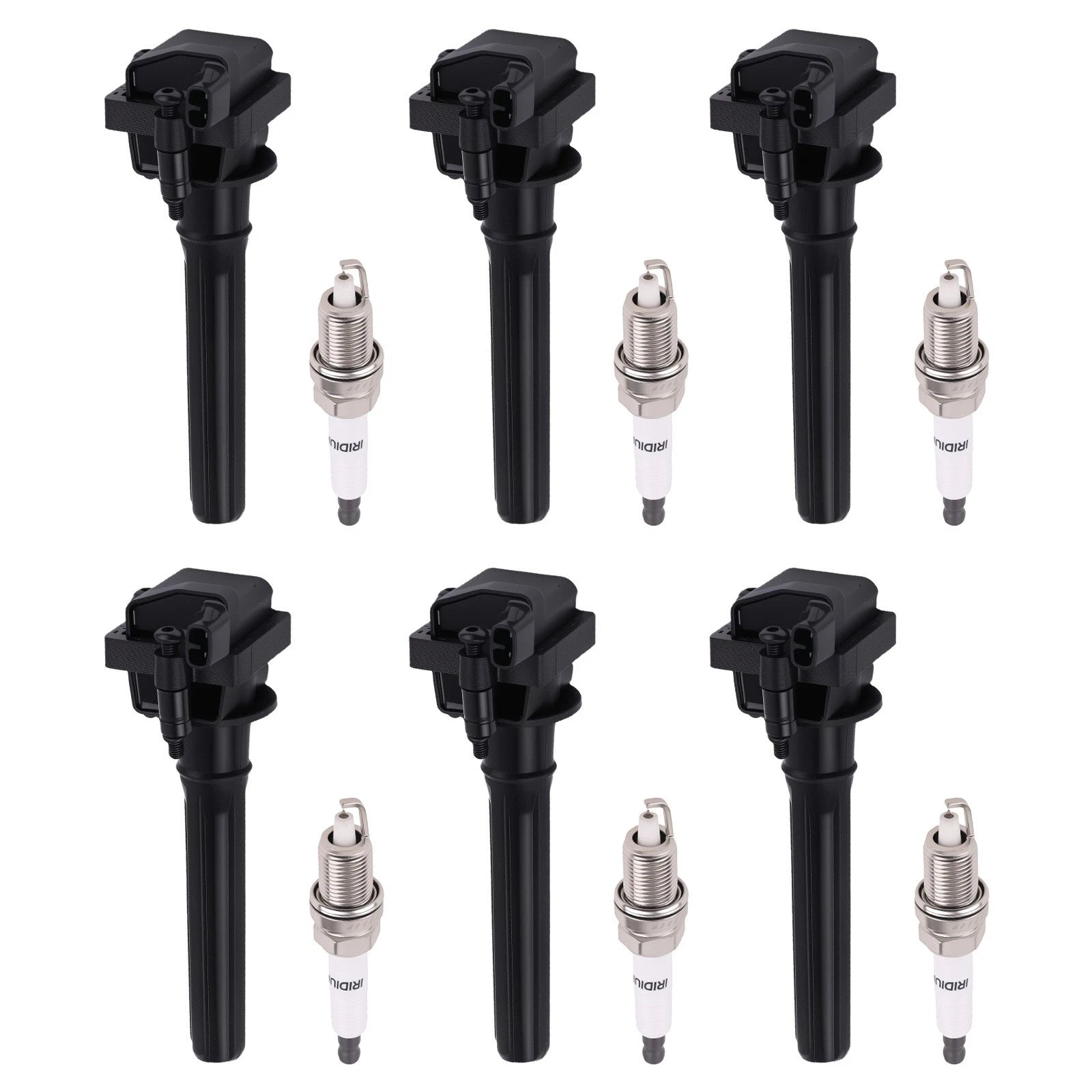 6x Ignition Coil Spark Plug Set for Chrysler Pacifica Prowler (2001–2006)