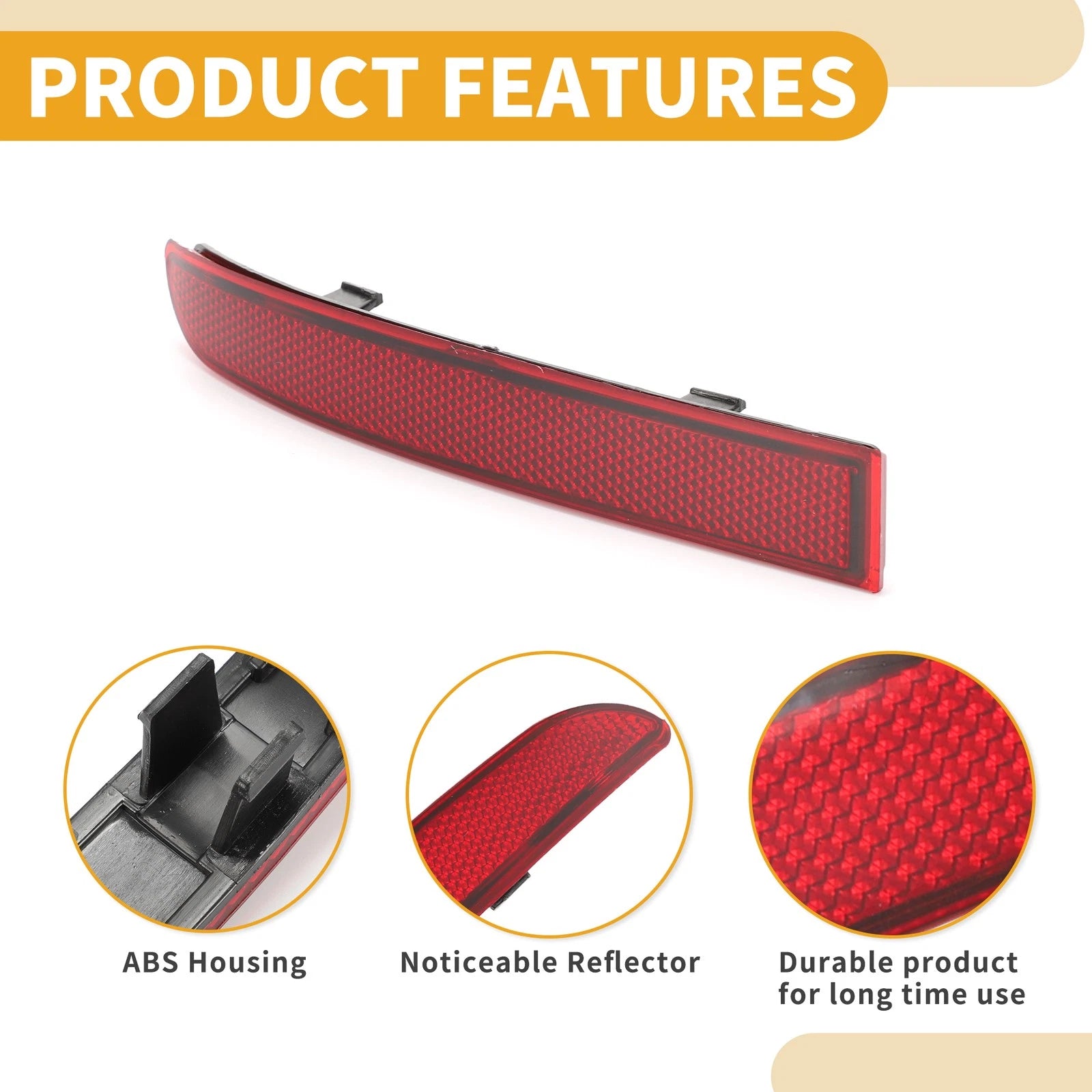 Rear Left Bumper Reflector No.A9108204800 for Mercedes Sprinter 1500 (2019–2022)
