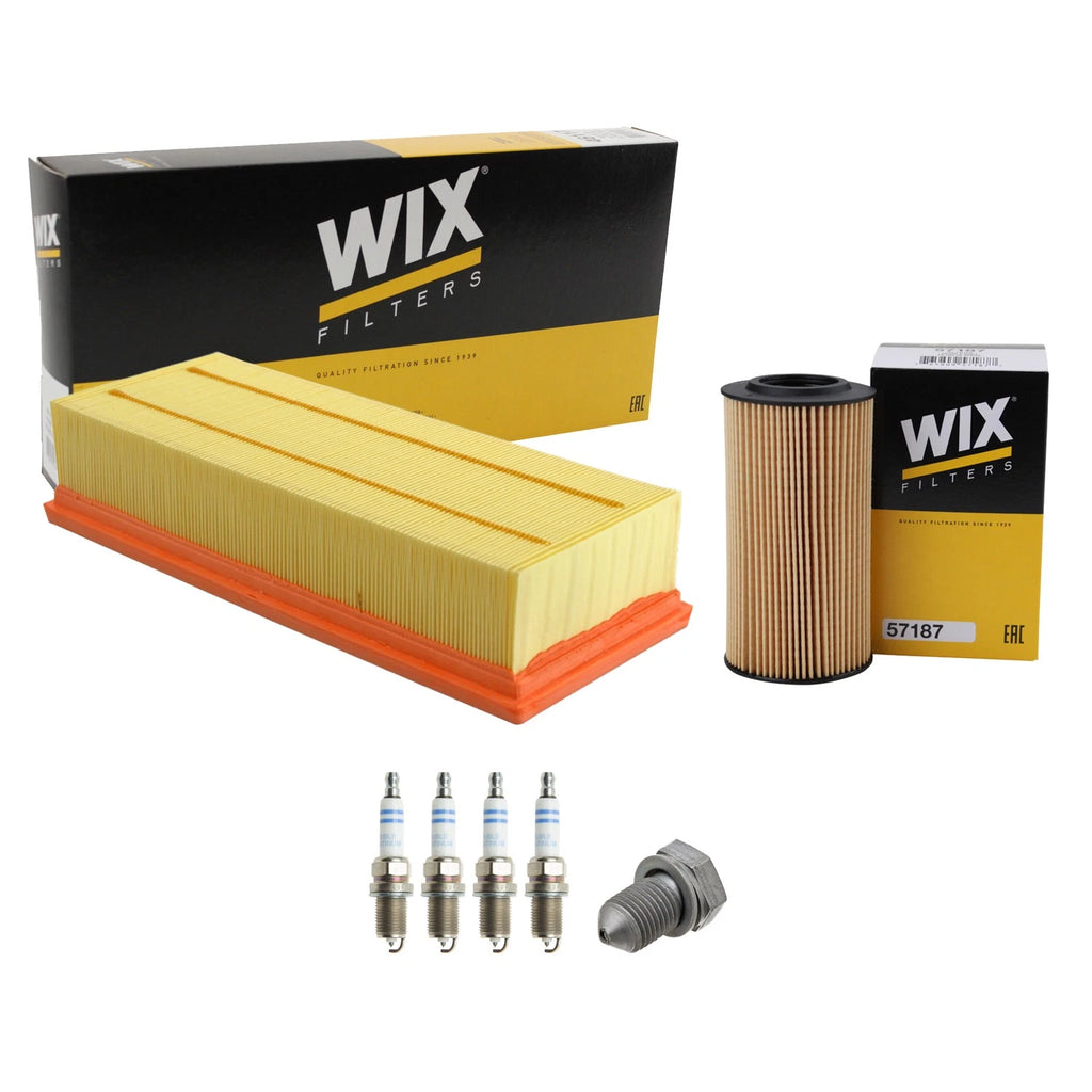 Wix Engine Air Oil Filters & Bosch 4 Platinum Spark Plugs for Audi A3 TT (2006–2013)