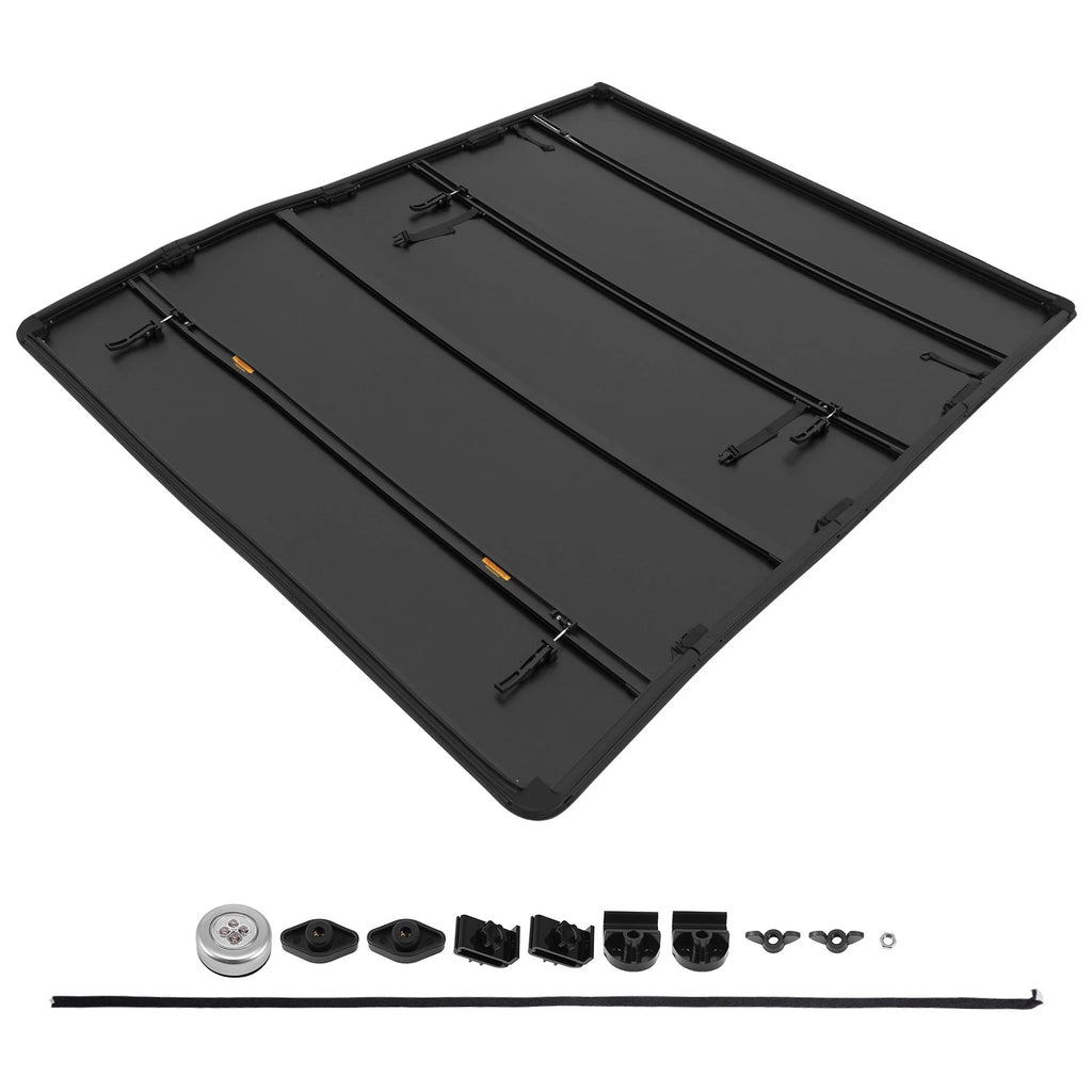 6.4FT Quad-Fold Tonneau Cover for Dodge Ram 1500 2500 3500 (2003–2026)