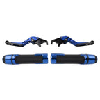 Folding Extendable Brake Clutch Levers for Honda CBR600RR (2007–2022) Blue