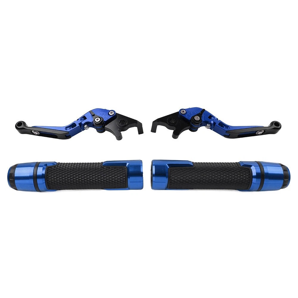 Folding Extendable Brake Clutch Levers for Honda CBR600RR (2007–2022) Blue