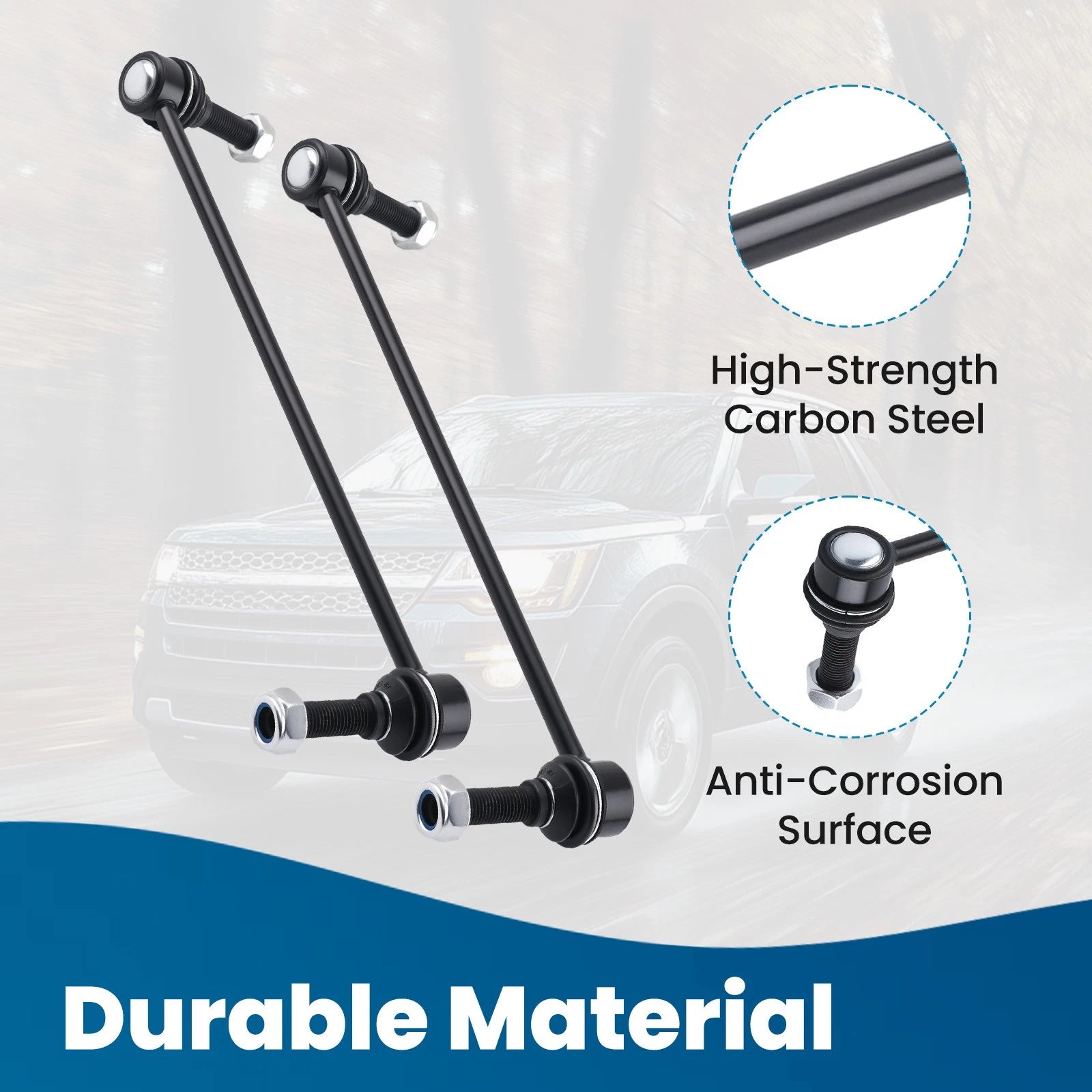 Pair of Front Sway Bar Links for Ford Explorer (2011-2018)