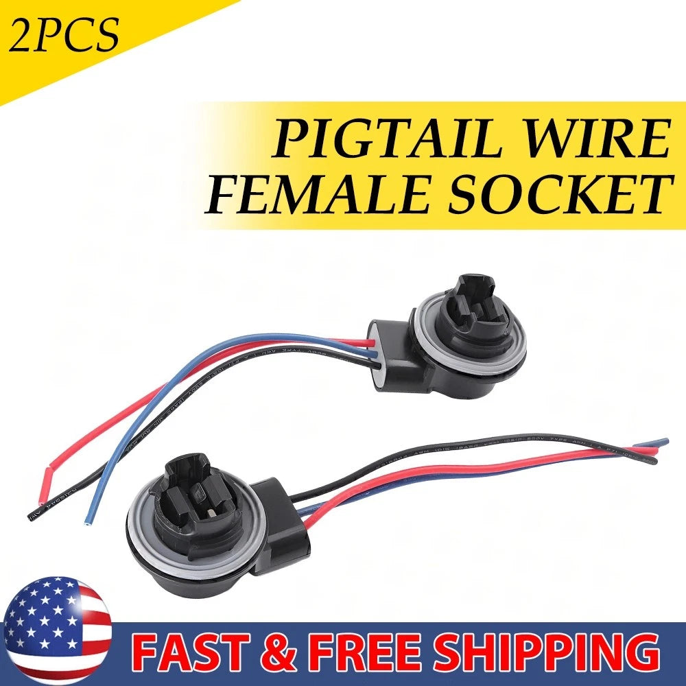 Pigtail Wire Female Socket for Universal Fit (3157 S)