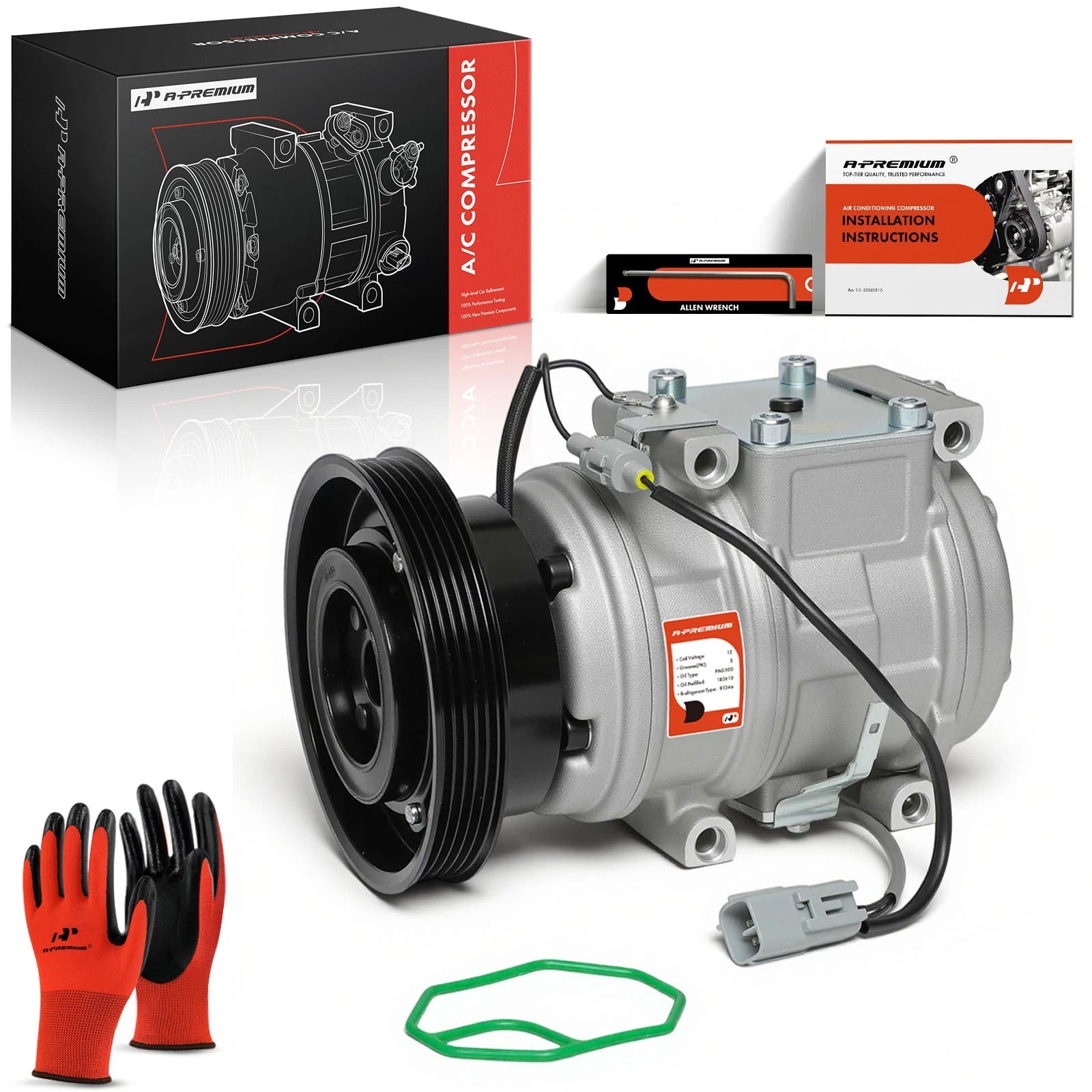 A/C Compressor with Clutch for Toyota Camry and Solara (1986–2001)