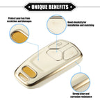 Set of 1 Key Fob Cover for Audi A5 Q5 S4 (2017–2020) - White