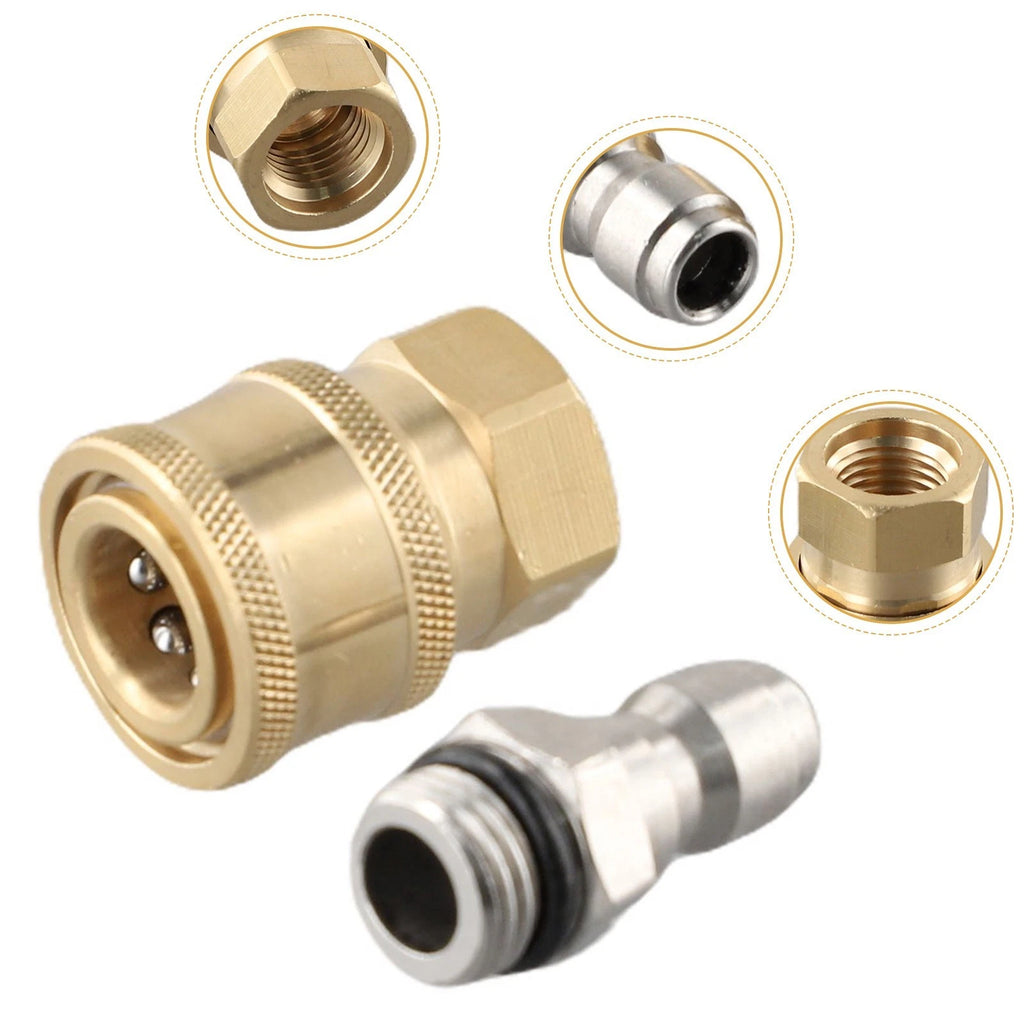 Connector Pressure Washer 1/4 Male M22/14 Female Accessories