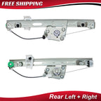 Pair Rear Window Regulator w/o Motor for BMW 323i 325i 328i 330i 335i (2000–2006)