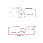 2X Rear Caliper Parking Brake Lever Return Springs for Audi TT TTS VW Jetta (2000–2019)