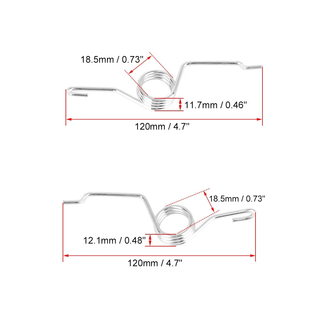 2X Rear Caliper Parking Brake Lever Return Springs for Audi TT TTS VW Jetta (2000–2019)