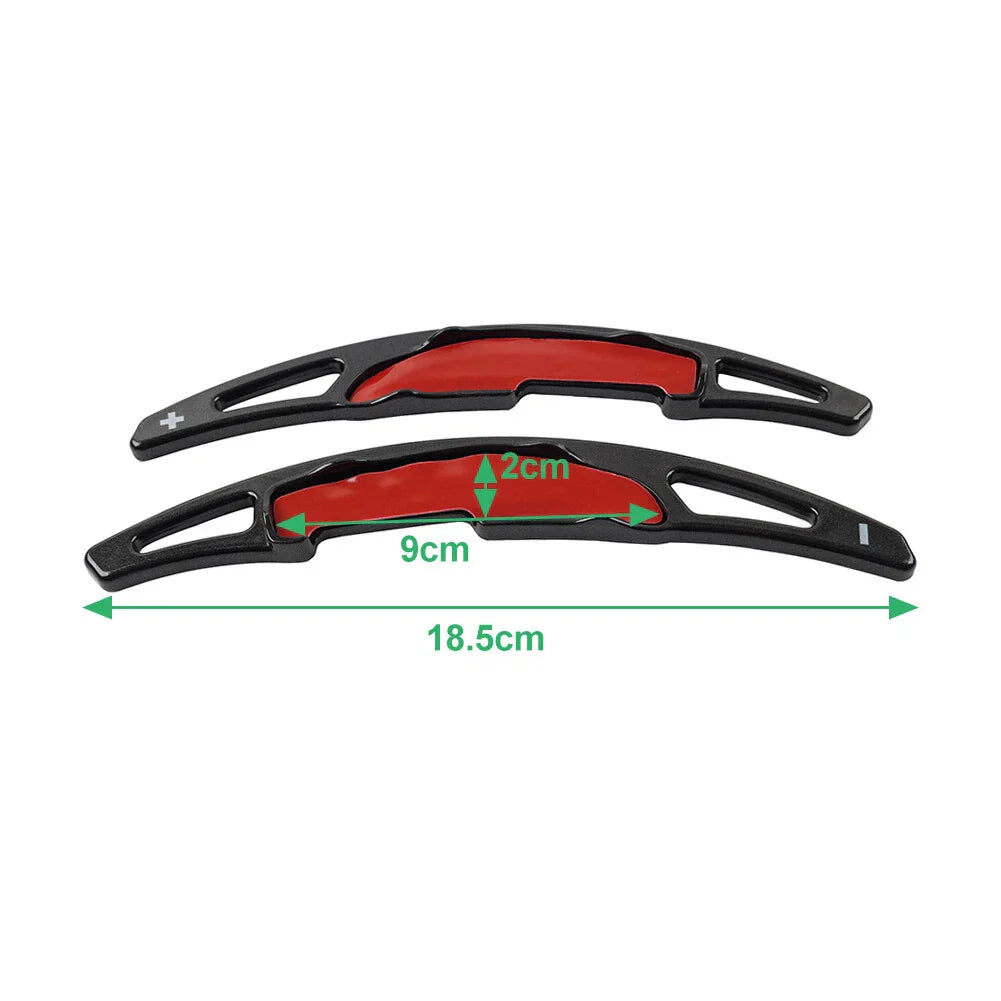 Green Steering Wheel Paddle Shifter Extensions for BMW M2 M3 M4 M5 M6 X5M X6M