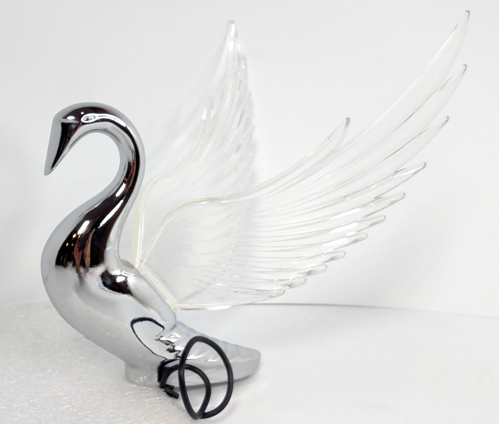 Hood Ornament Chrome Swan for Bugler Windrider (Fits Various Models)