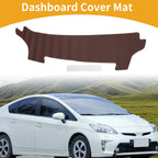 Dashboard Cover Mat for Toyota Prius (2023–2024) Brown Anti-Slip