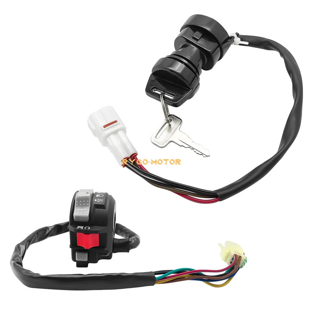 Start Stop Headlight Switch & Ignition Key Switch for Yamaha Warrior 350 (1987–2004)
