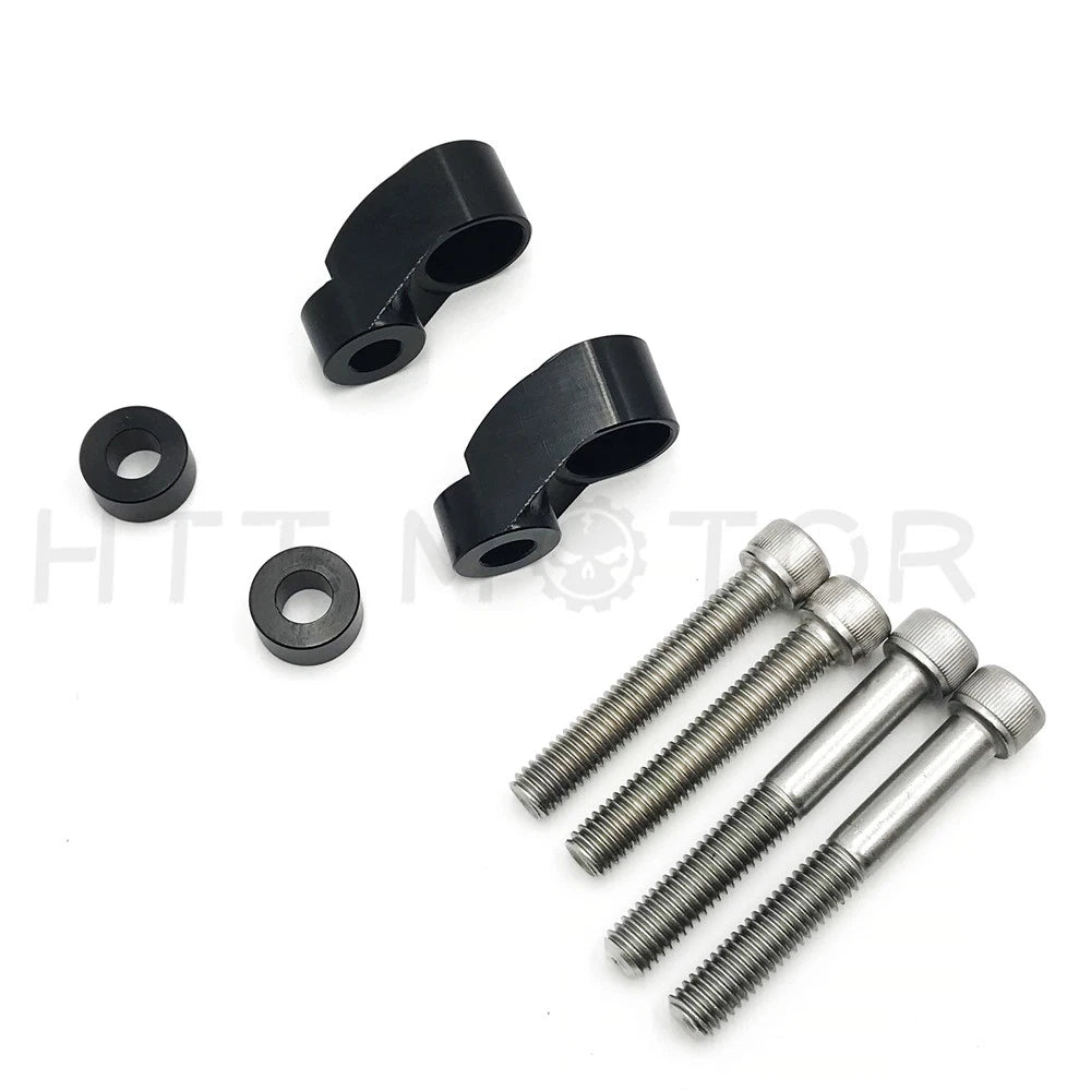 39MM - 49MM Black Front Turn Signal Relocation for Harley Dyna FXR Sportster
