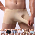 Set of 4 Men's Mid Rise Boxer Briefs - Breathable Comfortable Underpants