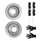 Set of 2 Front L&R Brake Rotors & Ceramic Pads for Toyota Tundra (2007–2021) S31482