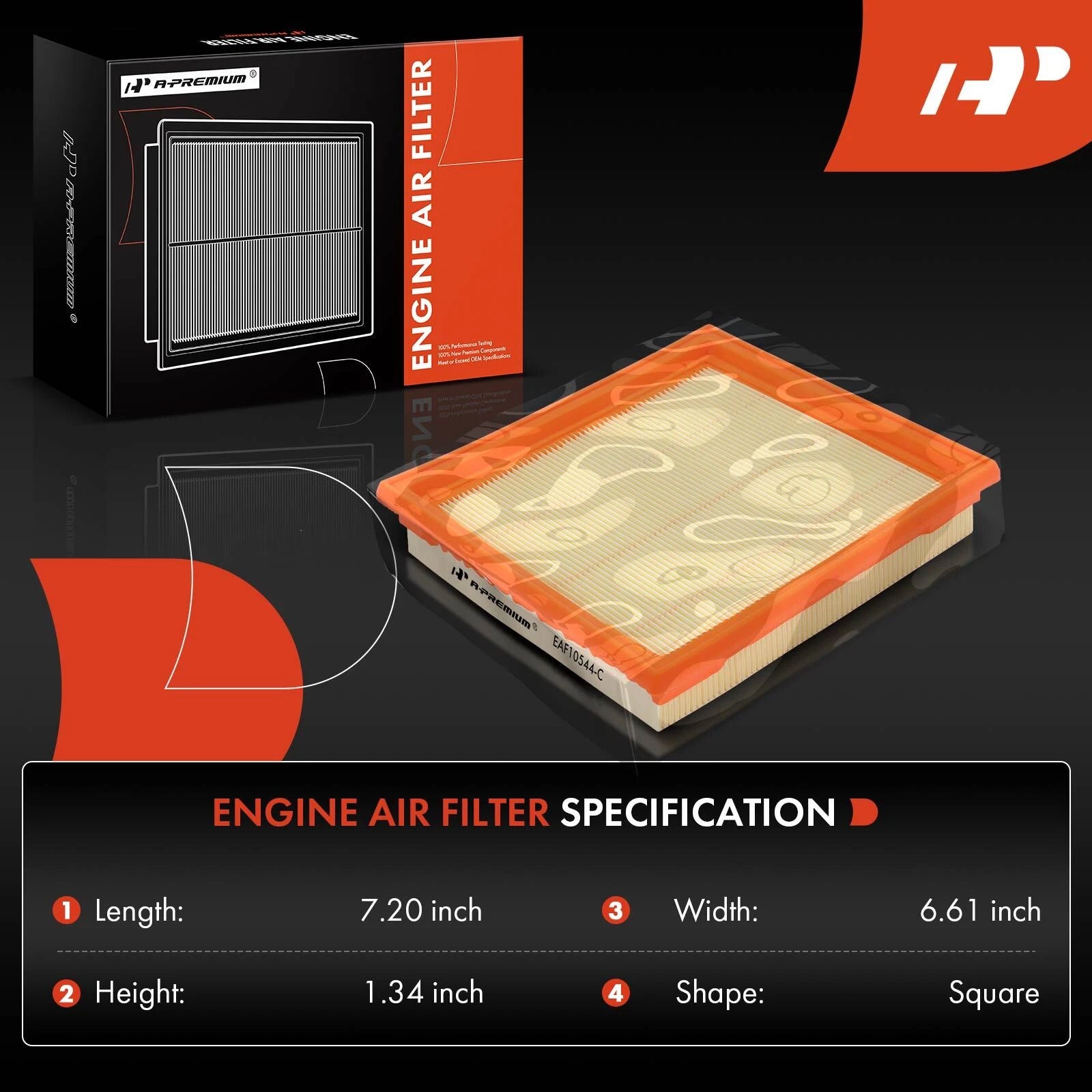 2X Engine Air Filter for Nissan 370Z (2009–2020) 350Z INFINITI G25 G35 EX37