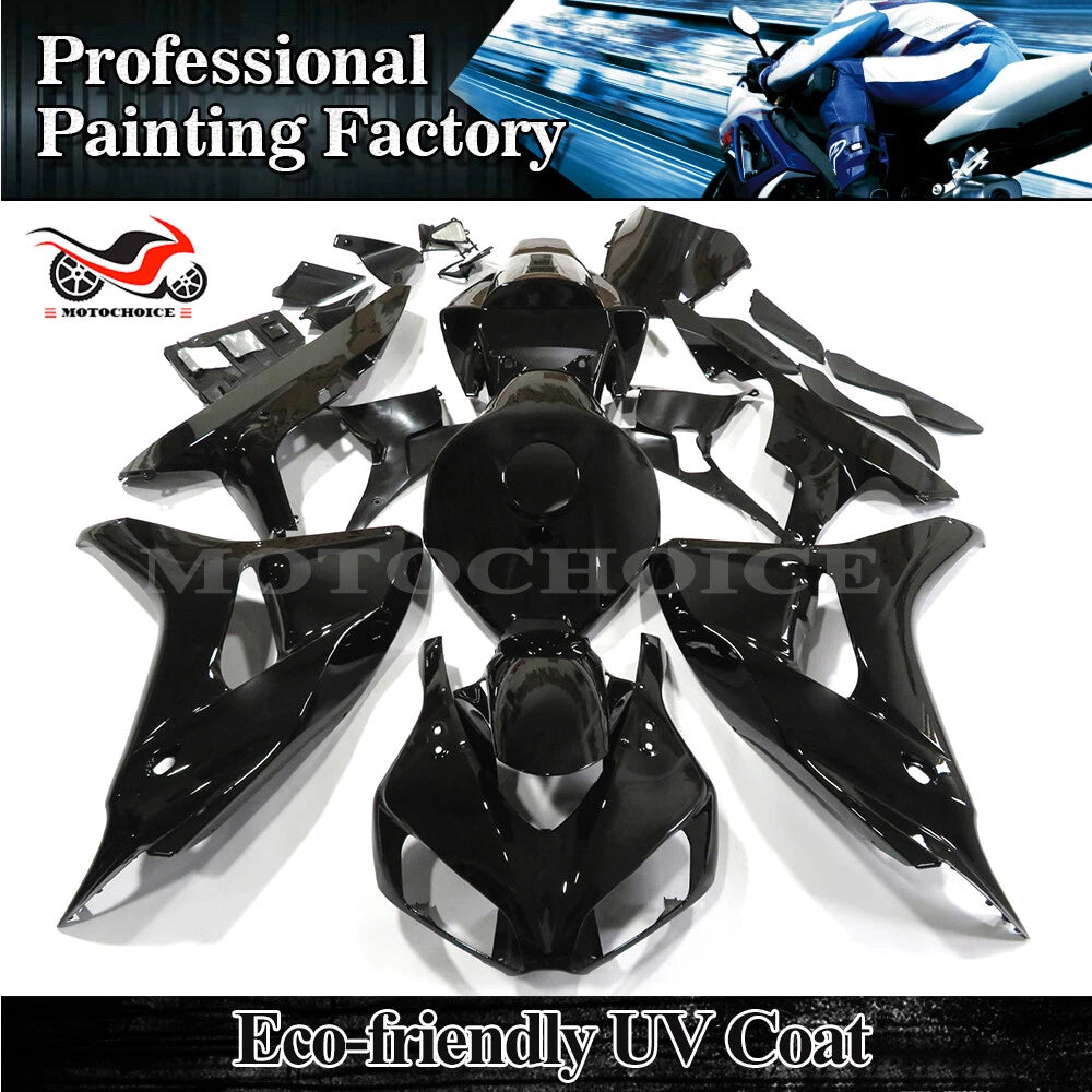 Glossy Black ABS Fairing Kit for Honda CBR1000RR (2006–2007)