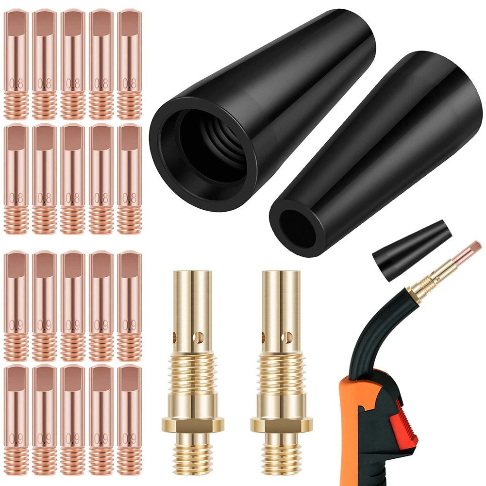 MIG Welding Kit with Airless Nozzle and Brass Rods for Automotive Use