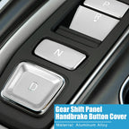 9pcs Gear Shift Panel Button Cover Trim for Honda Accord (2018–2022) Silver