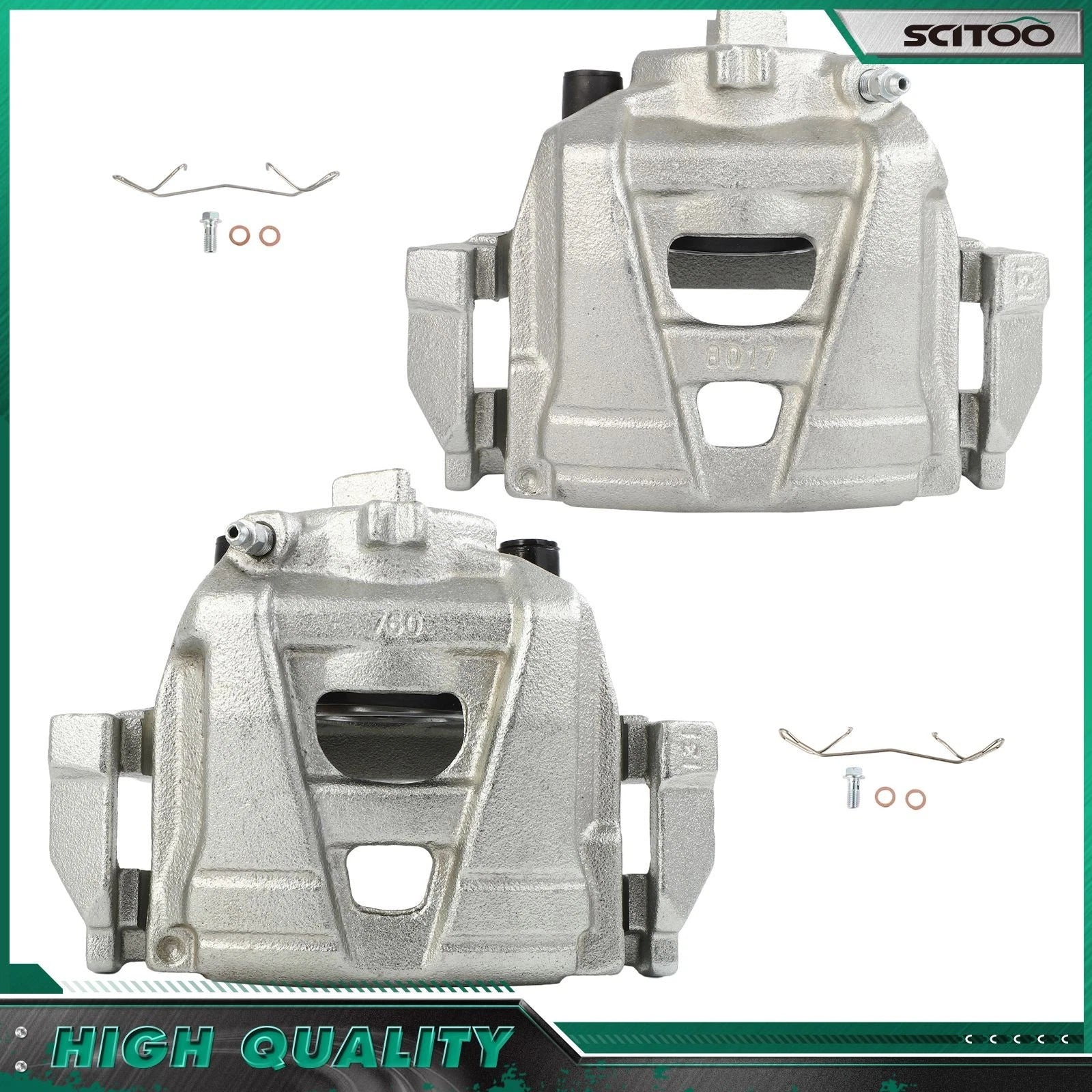 Front Brake Calipers w/ Bracket for Audi Q3 Quattro (2015–2018)