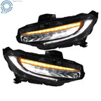 LED Headlights for Honda Civic (2016–2021) Left+Right, LED DRL