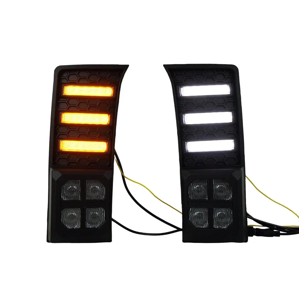 White LED 4-Eye DRL w Turn Signals for Toyota Tundra (2022–2023)