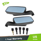 Short Stem Mirrors for Dyna Iron 883 (Black)