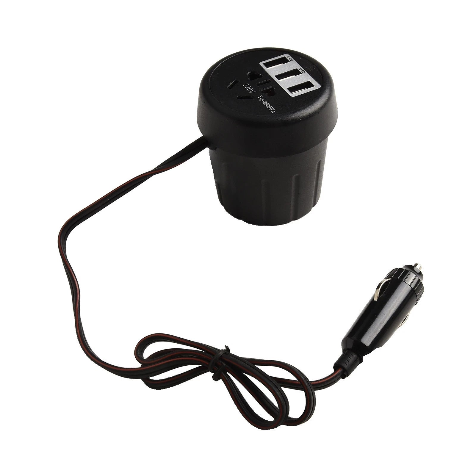 150W Car Power Inverter DC 12V/24V to 220V AC for Cup Holder Charger