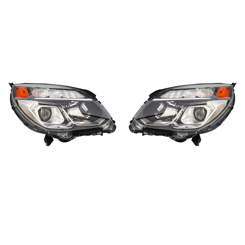 Set of 2 Headlights for Chevy Equinox (2016â2017) Halogen Projector