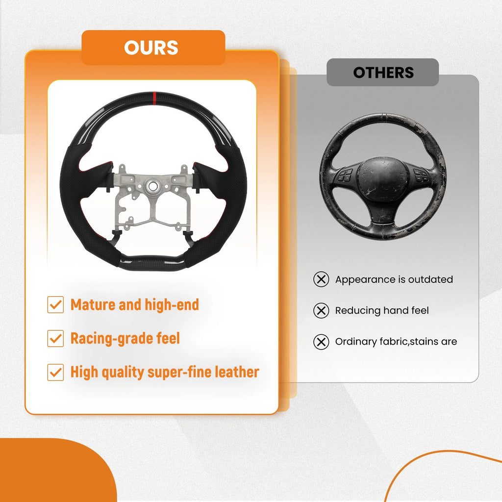 Carbon Fiber Steering Wheel for Toyota Tacoma Tundra (2010–2023)