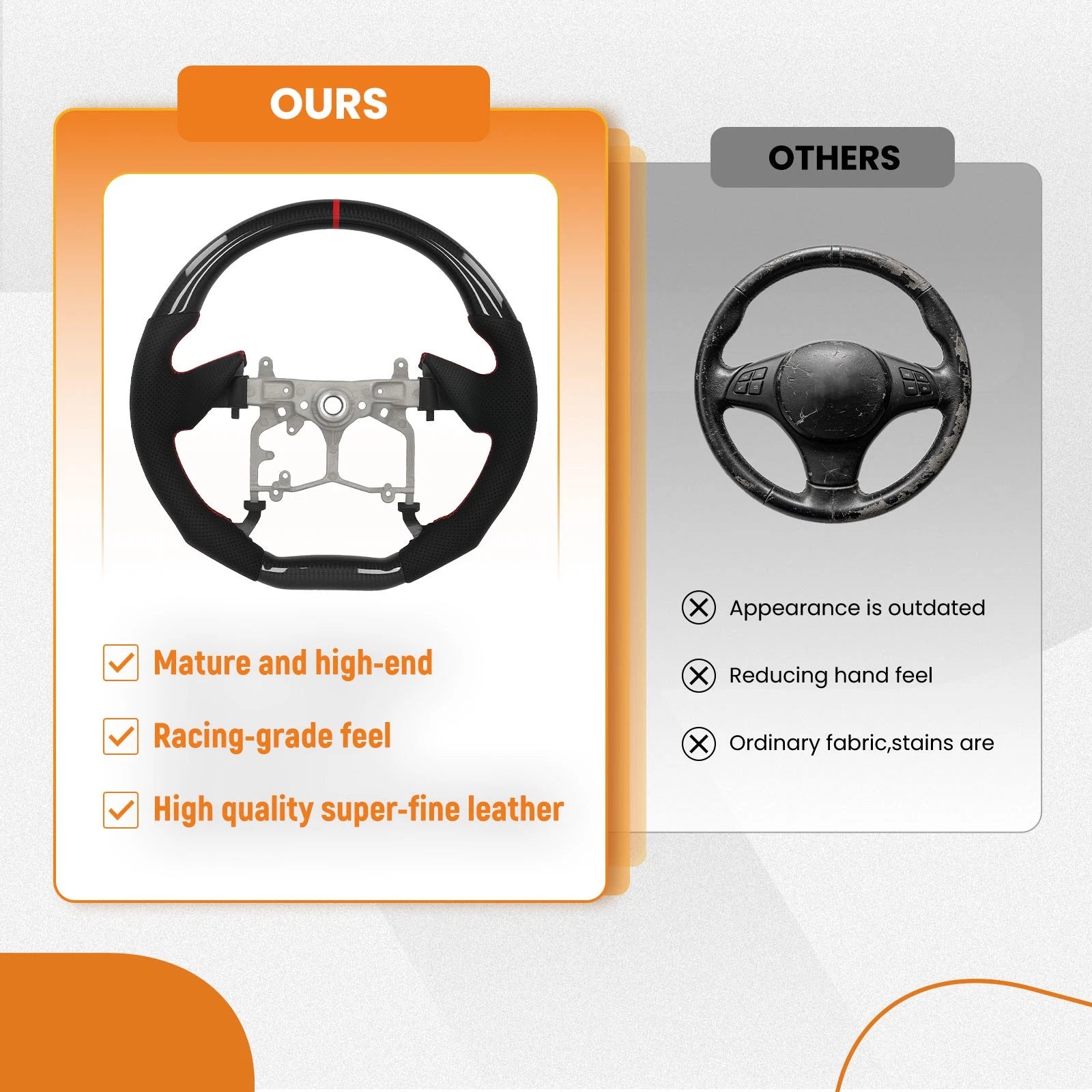 Carbon Fiber Steering Wheel for Toyota Tacoma Tundra (2010–2023)