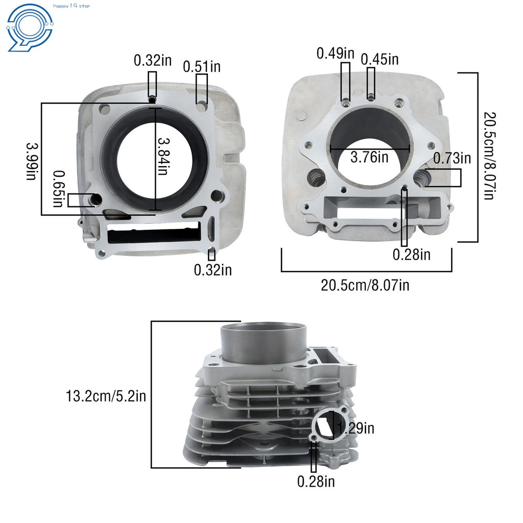 Cylinder Piston Gasket Kit for Yamaha Grizzly 600 (1999–2001)