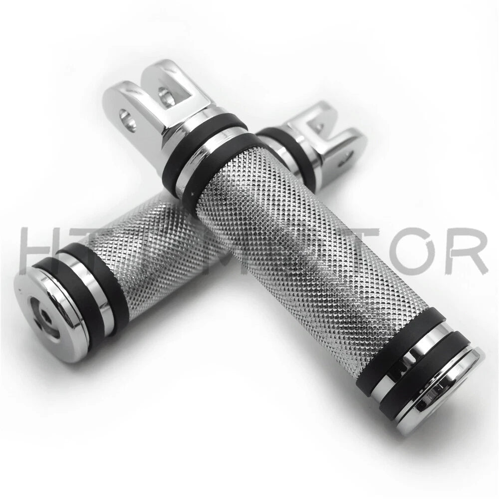 Diamond Chrome Footpegs for Harley FXBB FXBR FXBRS FXLR (2018–2023)