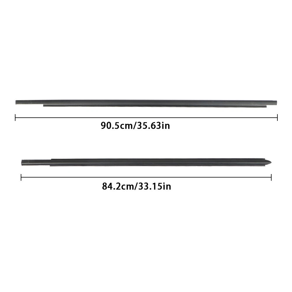 Set of 4 Outer Seal Belt Weatherstrip for Dodge Ram 1500 2500 3500 (2019–2021)