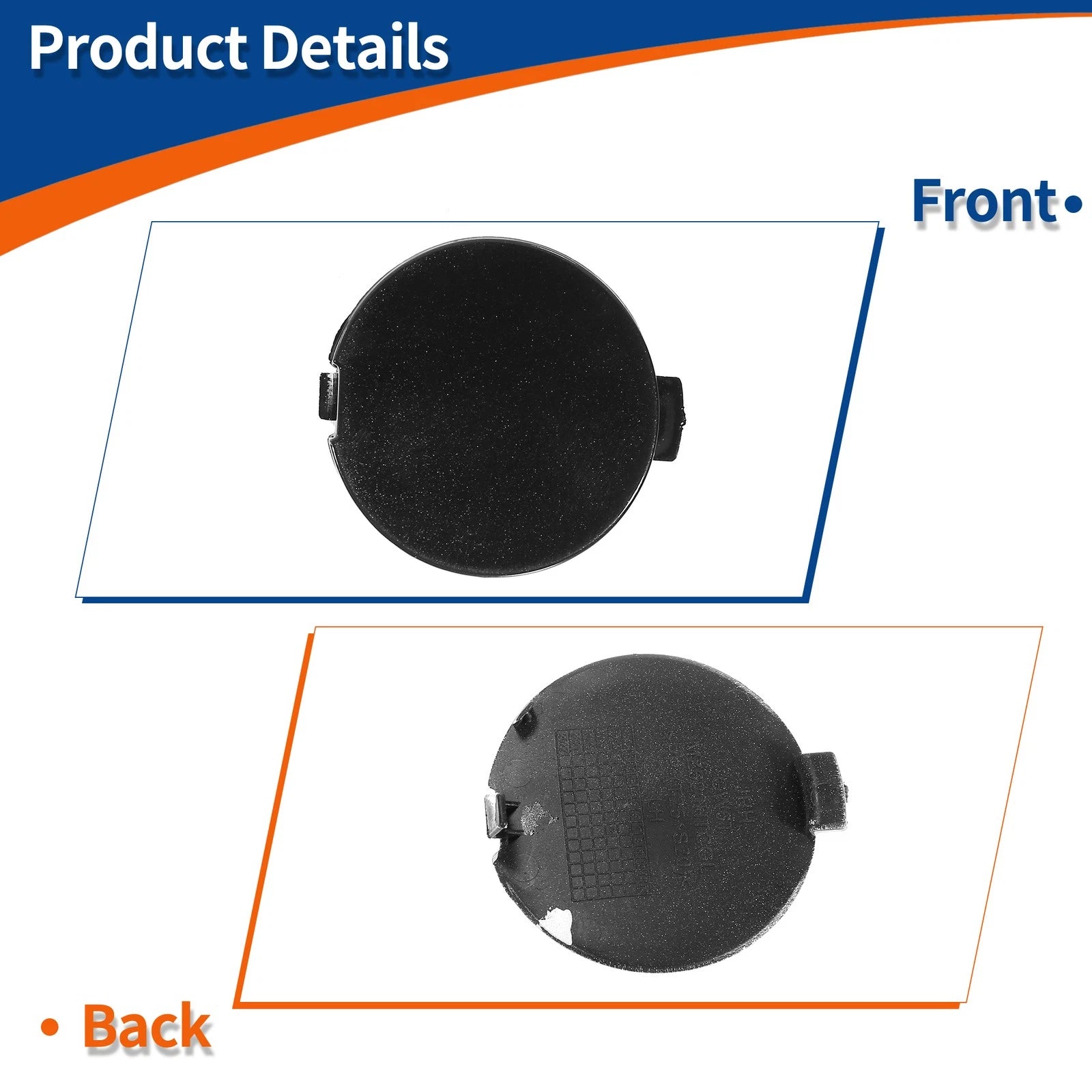Rear Left Tow Hook Cover for Mazda 6 Atenza (2018–2021) Black