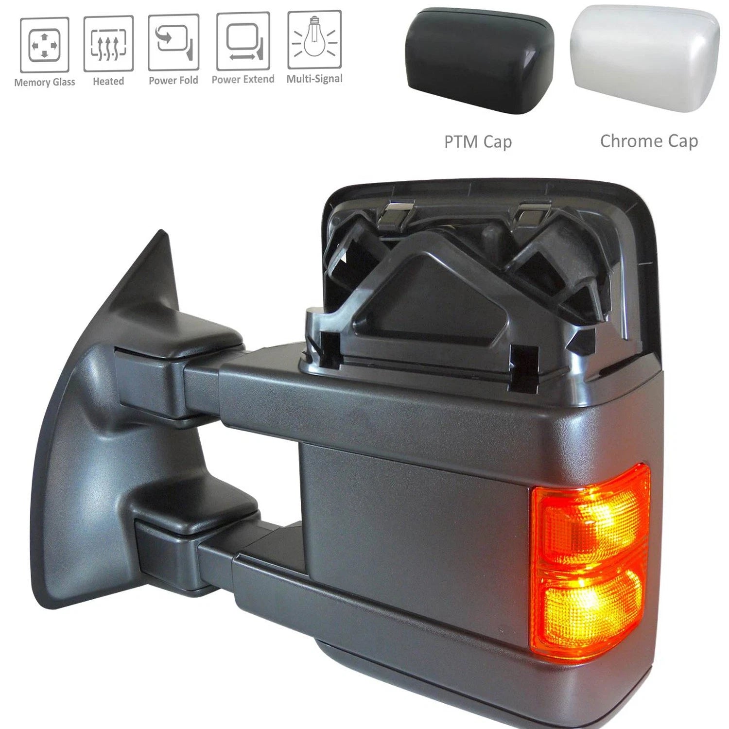 Power Door Mirror Replacement Heated Dual Glass Driver Side for Ford (2005–2015)