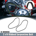 2X V-Ribbed Serpentine Drive Belt No. 9091602353 for Lexus LX450 (1996–1997)