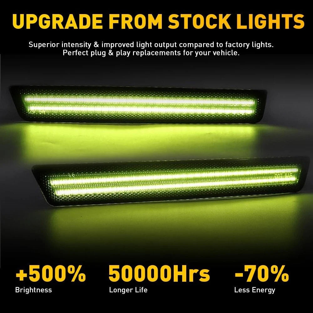 Smoked LED Side Marker Lights for Dodge Challenger (2015–2022)