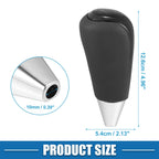 Automatic Gear Shift Knob for Toyota (Black Faux Leather, Perforated)