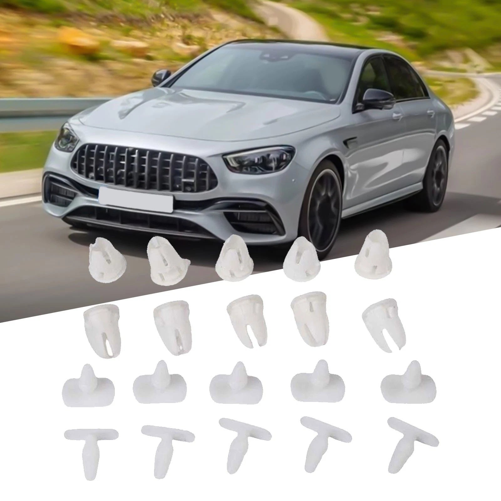 Set of 10 Trim Clips for Mercedes