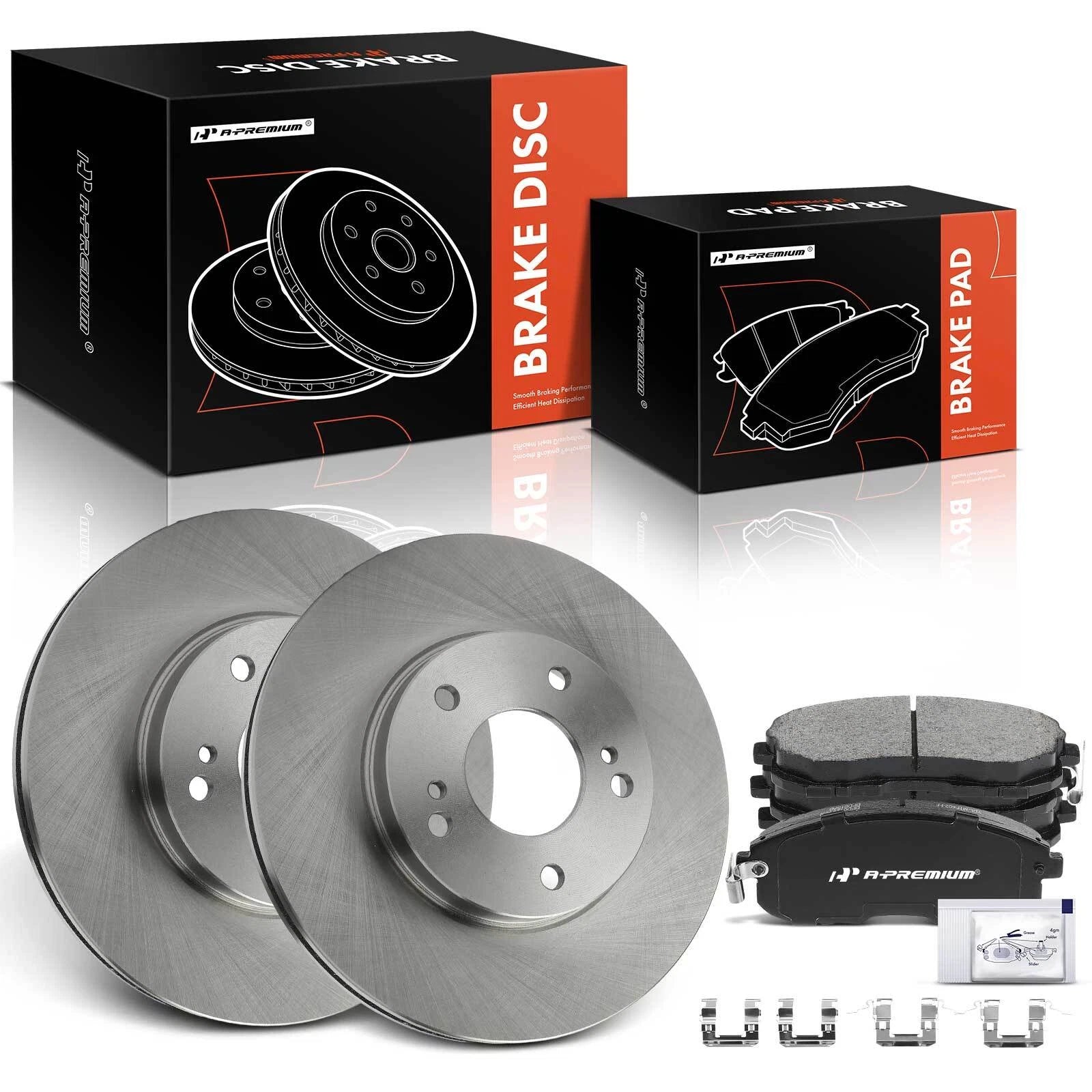 Front Disc Brake Rotors & Ceramic Pads for Nissan Maxima (2000–2001)