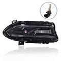 Passenger Side Halogen Projector Headlight with LED DRL for Dodge Charger (2015–2023)