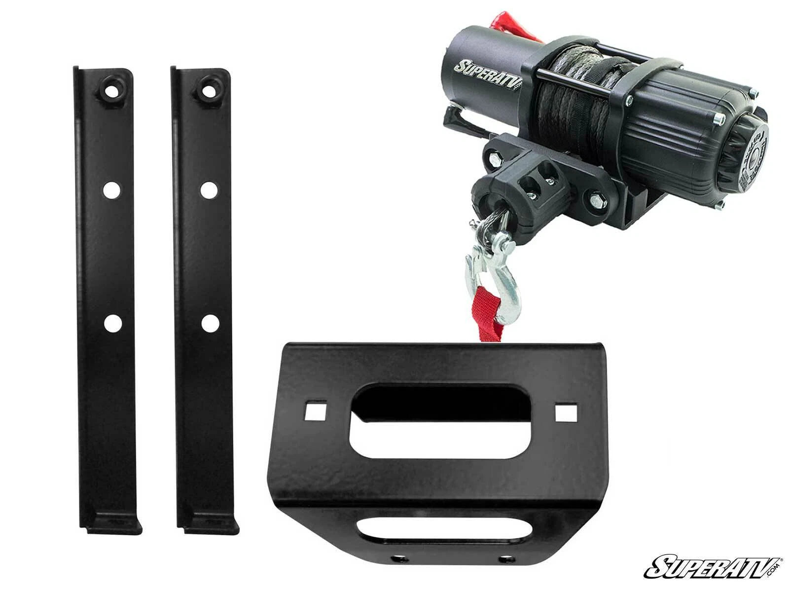 Winch Mounting Plate & 3500 lb Winch for Polaris RZR 800 (2008–2014)