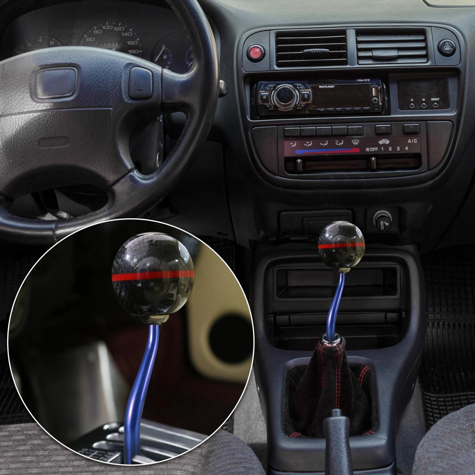 Short Throw Shifter Replacement Kit for Honda Civic CRX (1988–2000) Blue